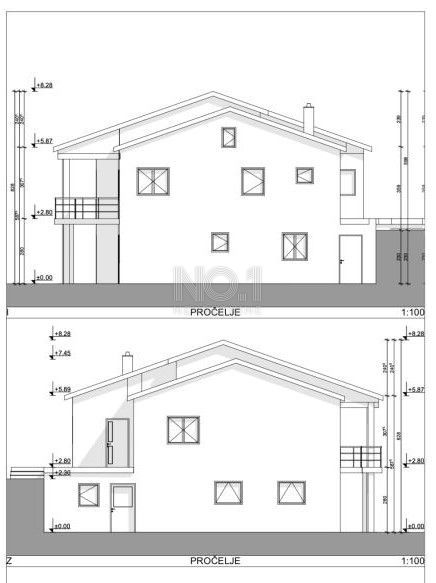 Smrika - vendita di una casa bifamiliare con vista sul mare