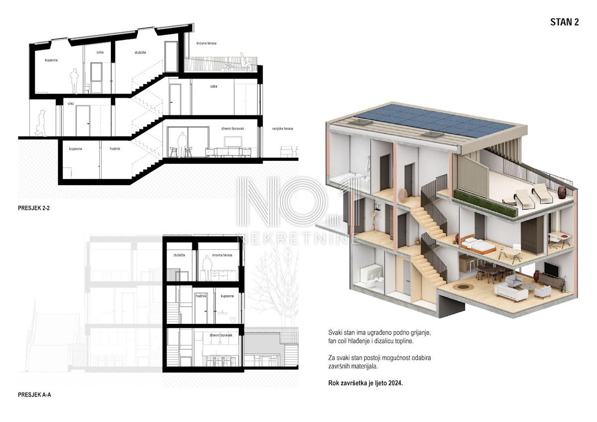 Appartamento Doričići, Kostrena, 197m2