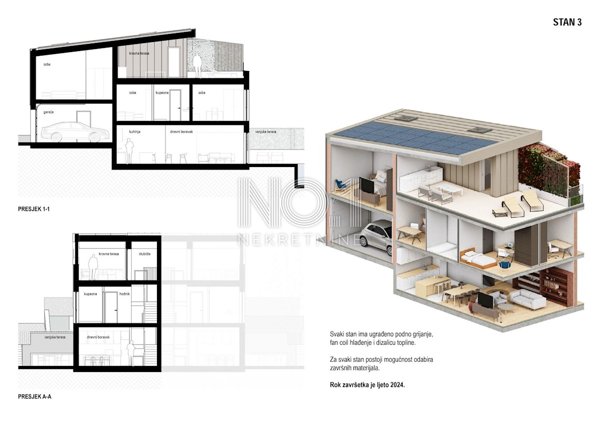 Appartamento Doričići, Kostrena, 197m2