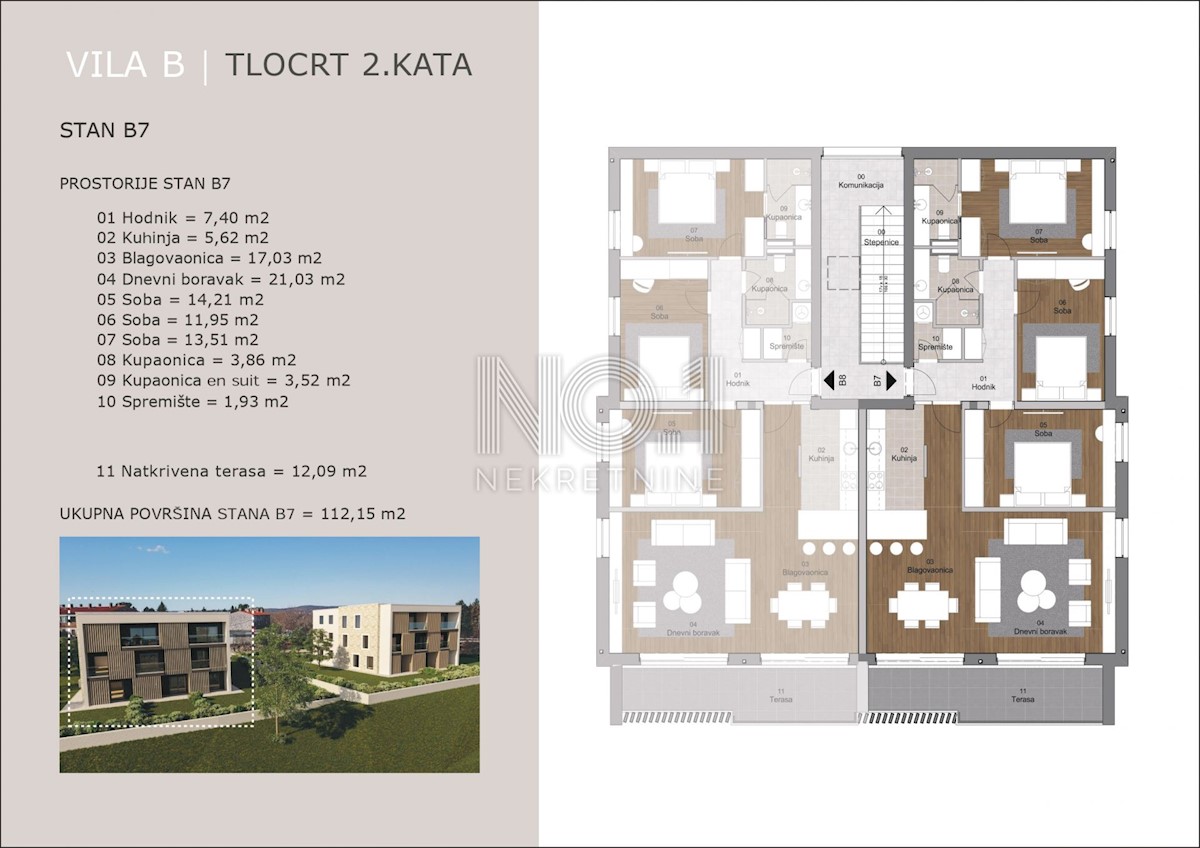 Appartamento Labin, 106,10m2