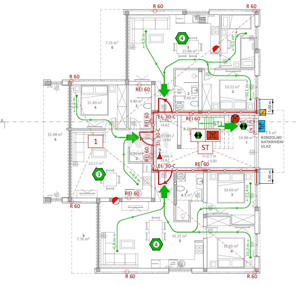 Appartamento Žminj, 94m2