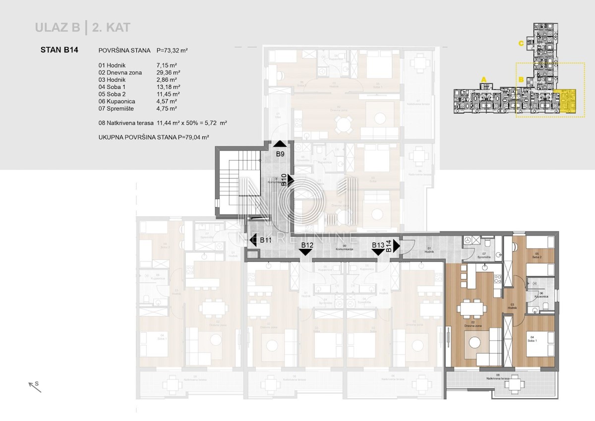 Appartamento Labin, 62,14m2