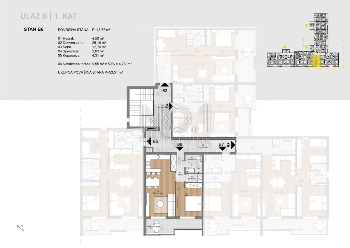 Appartamento Labin, 62,14m2