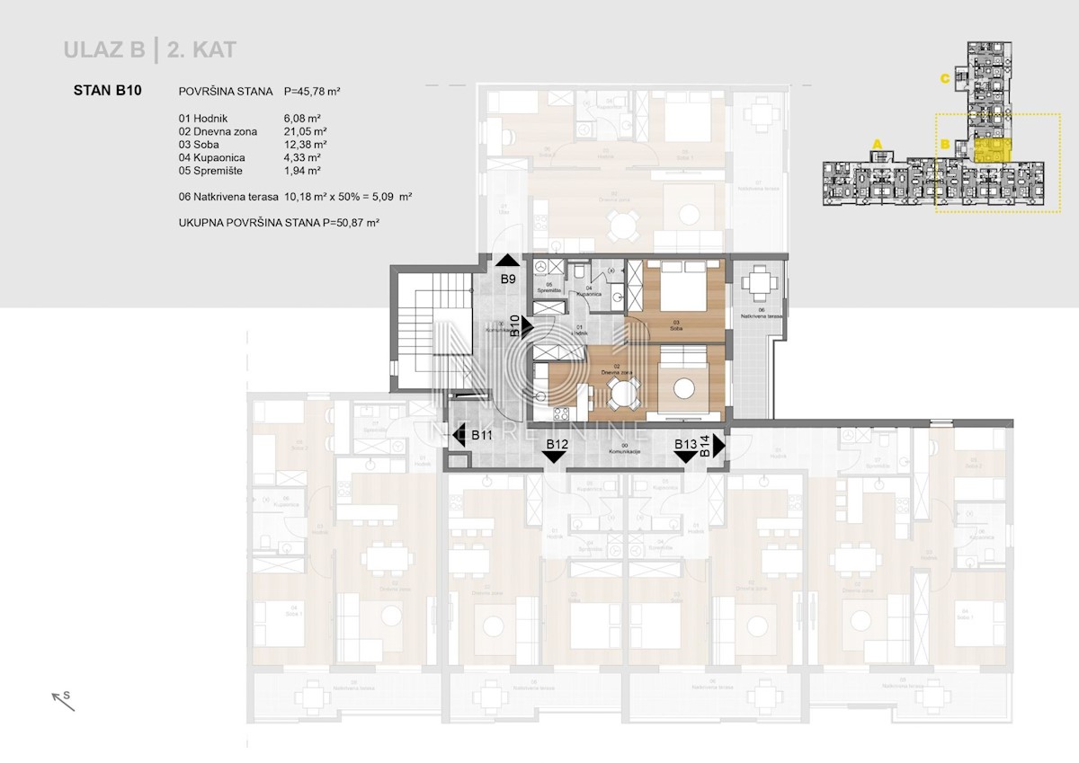 Appartamento Labin, 62,14m2