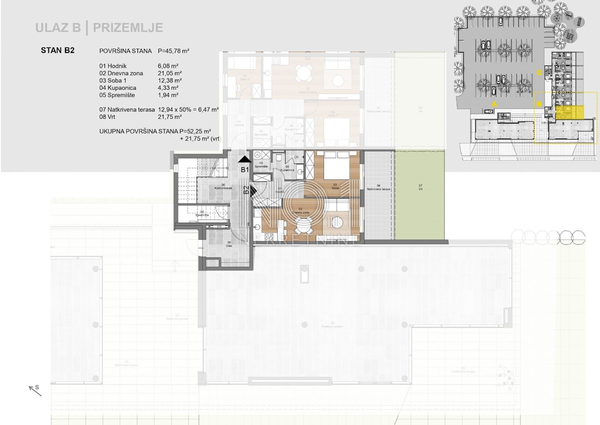 Appartamento Labin, 62,14m2