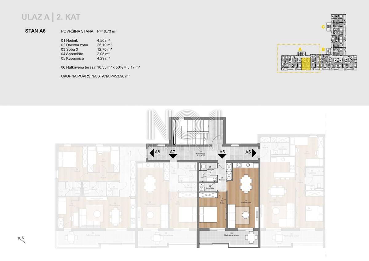 Appartamento Labin, 62,14m2