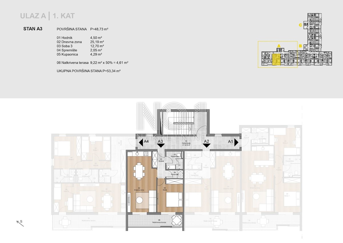 Appartamento Labin, 62,14m2