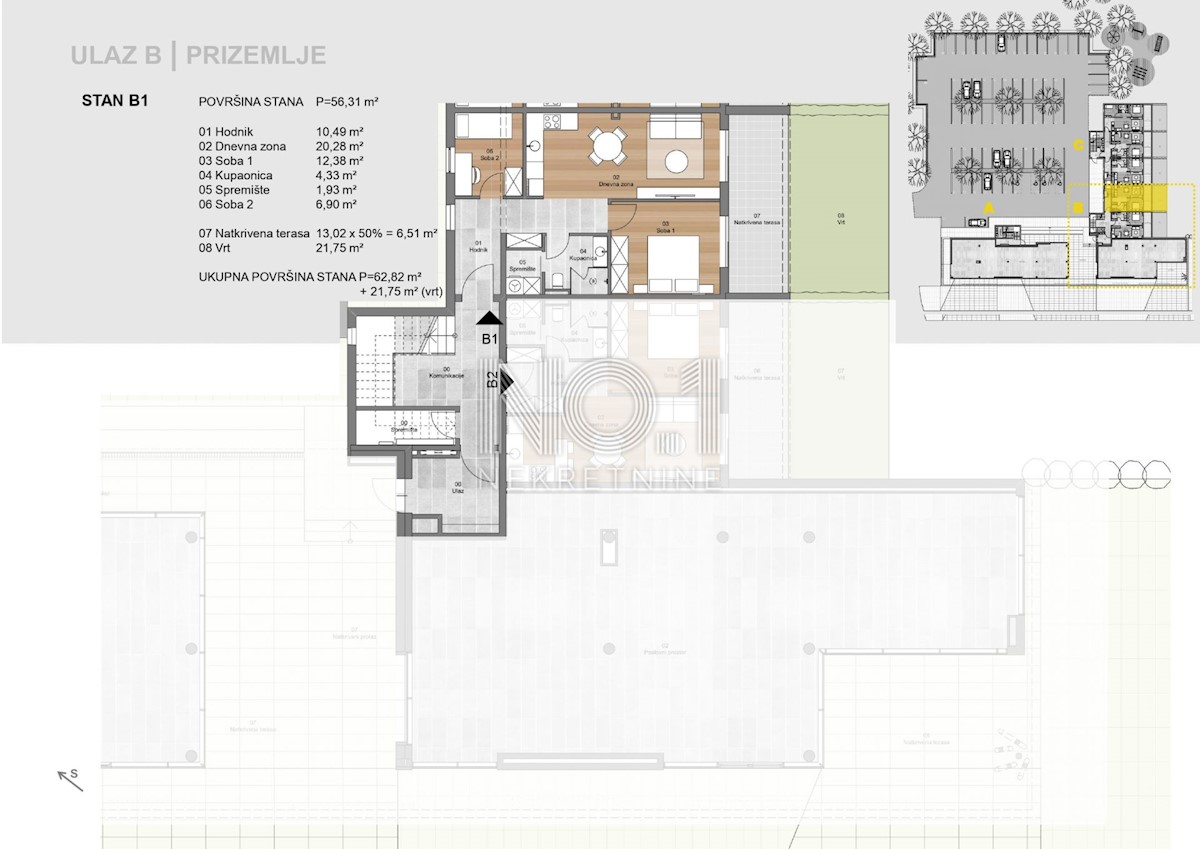 Appartamento Labin, 62,14m2