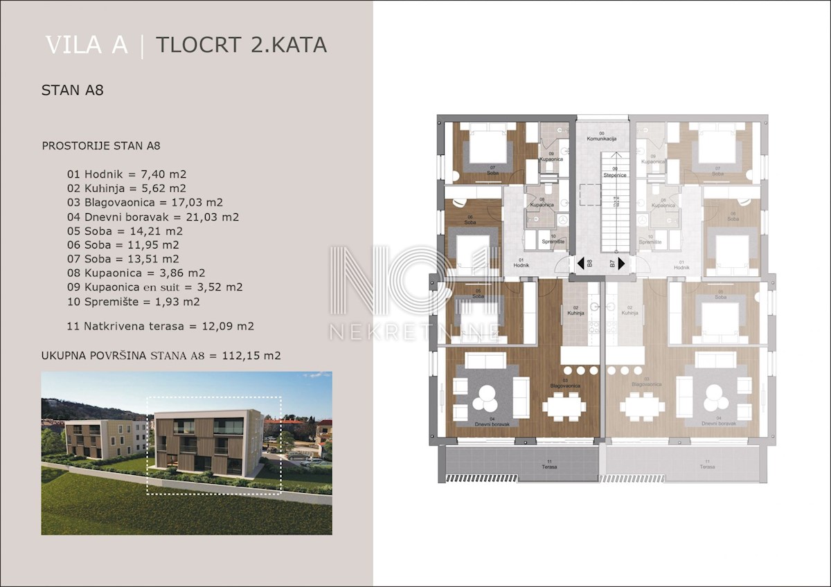 Appartamento Labin, 112,15m2