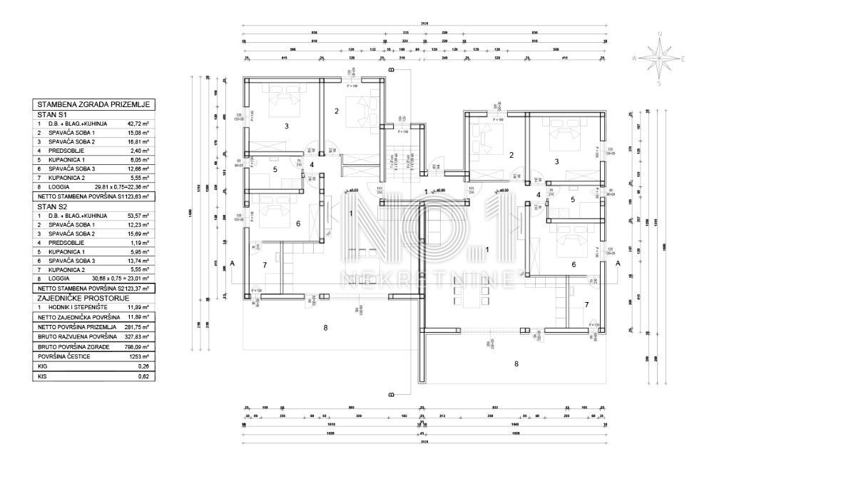 Appartamento Novigrad, 81,22m2