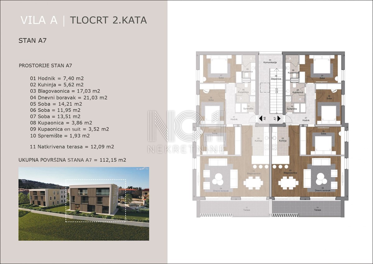 Appartamento Labin, 112,15m2