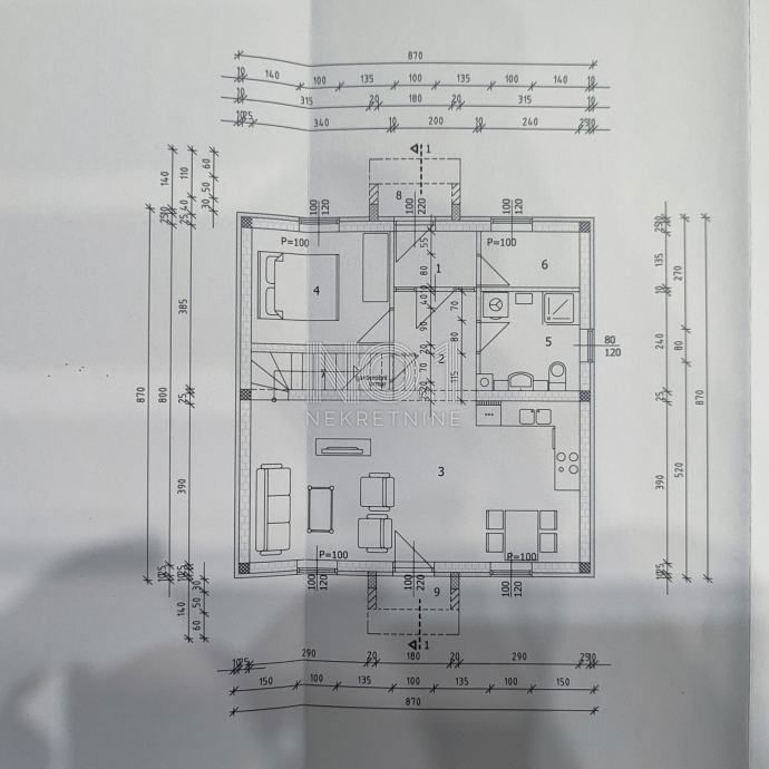 Dintorni di Montona - terreno edificabile con permesso e costruzione iniziata