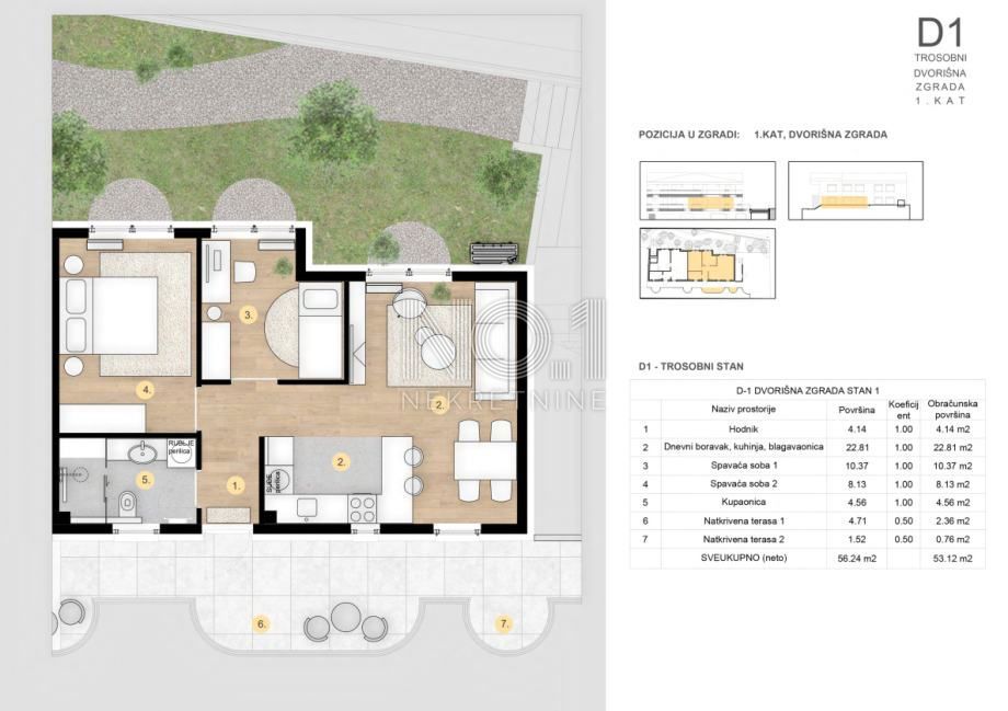 Crikvenica - appartamento in uno splendido edificio nuovo