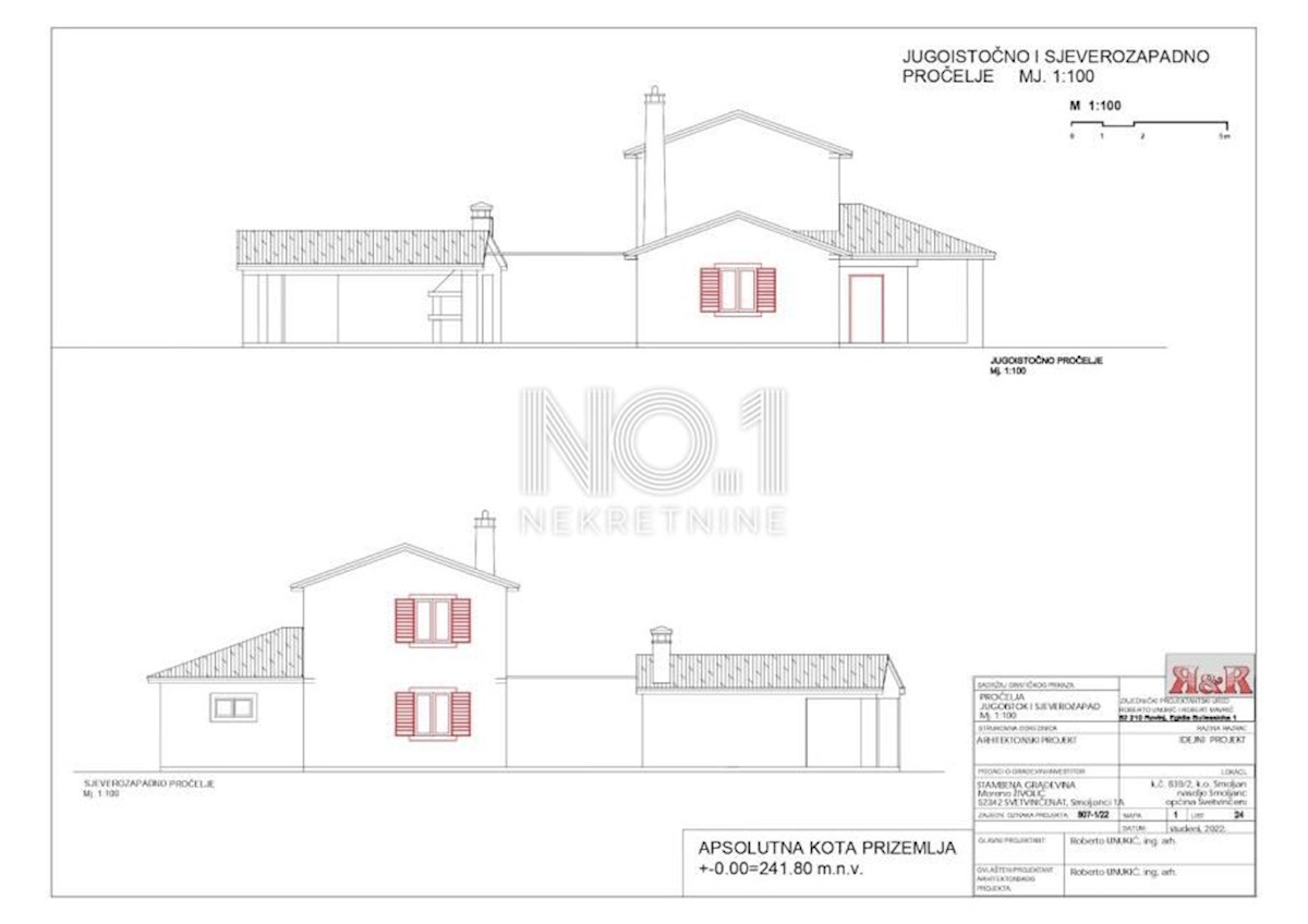 Smoljanci - villa con piscina in costruzione