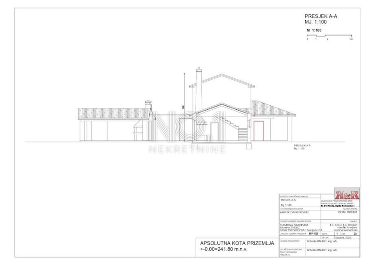 Smoljanci - villa con piscina in costruzione