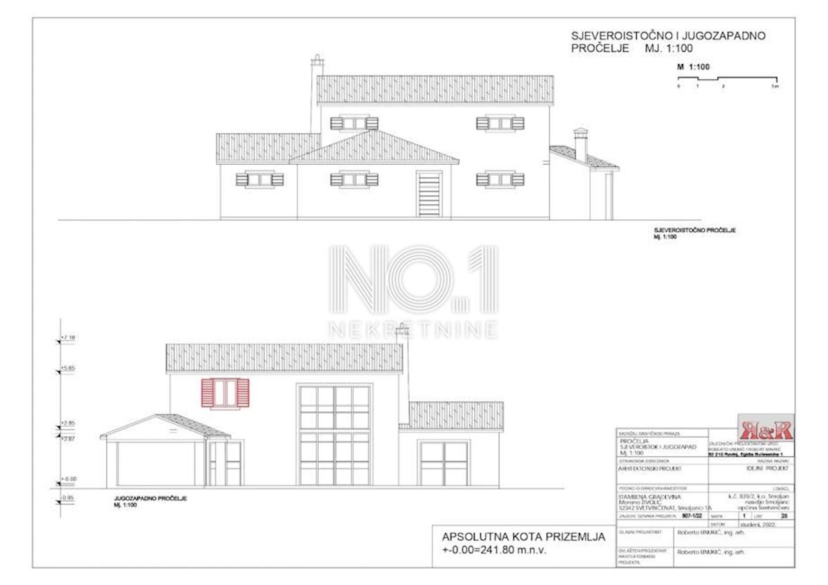 Smoljanci - villa con piscina in costruzione