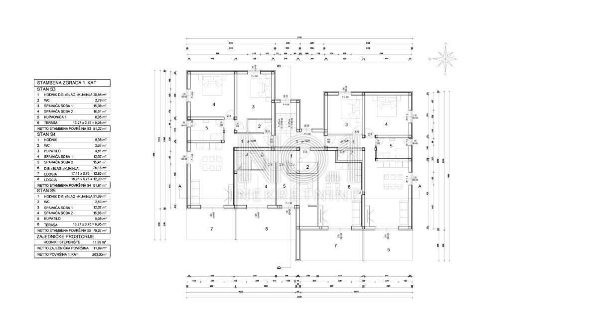 Appartamento Novigrad, 91,81m2