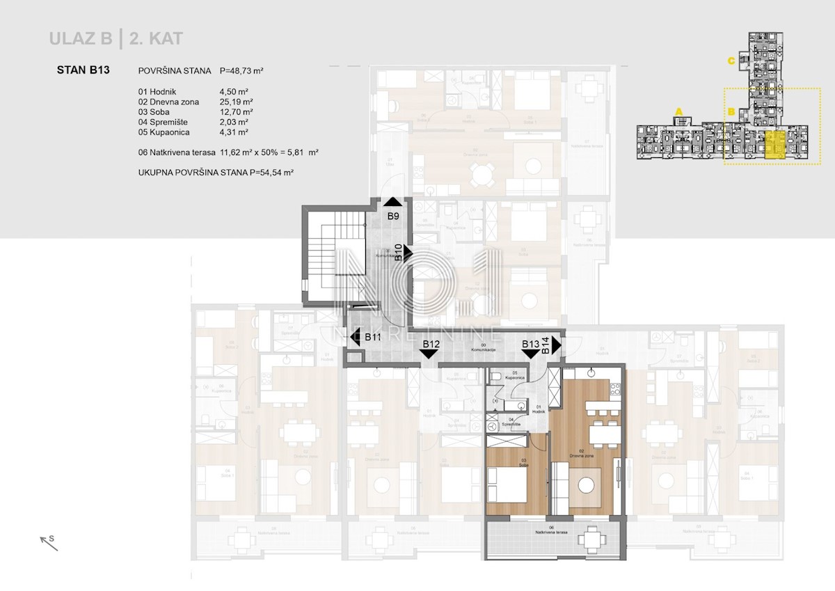 Appartamento Labin, 52,25m2