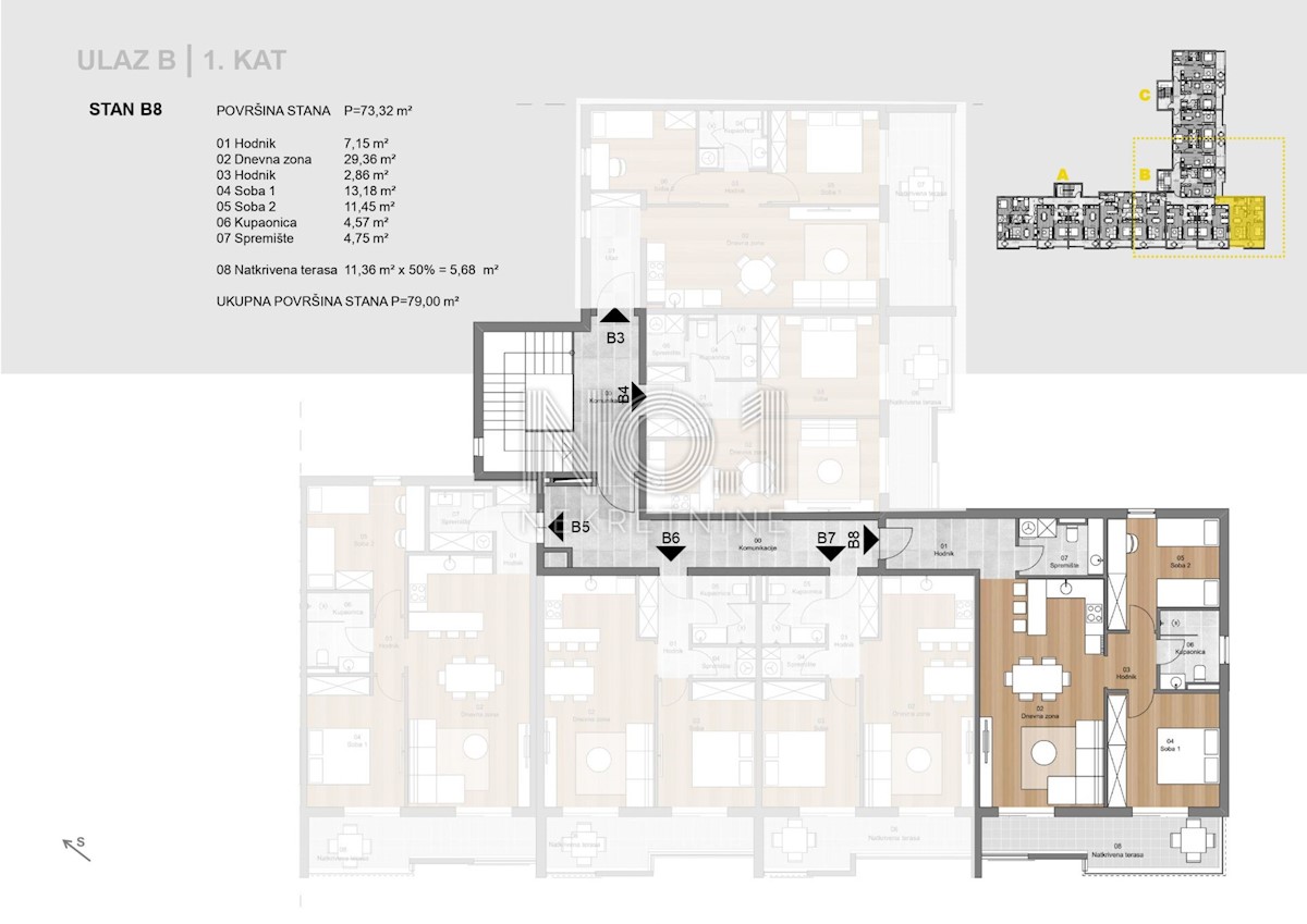 Appartamento Labin, 52,25m2