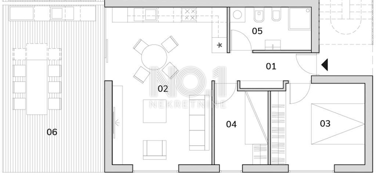 Appartamento Brtonigla, 80,55m2