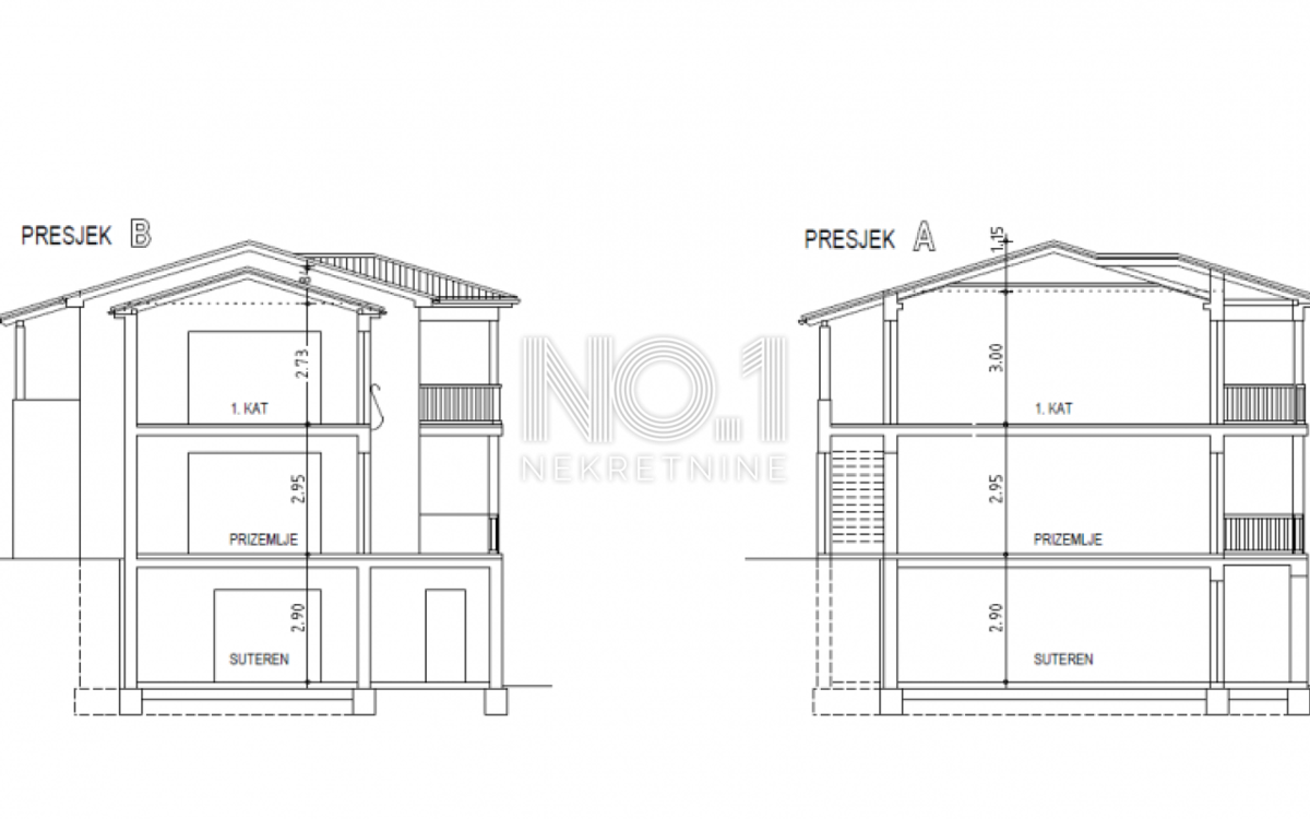 Dobreć - una casa con vista aperta sul mare