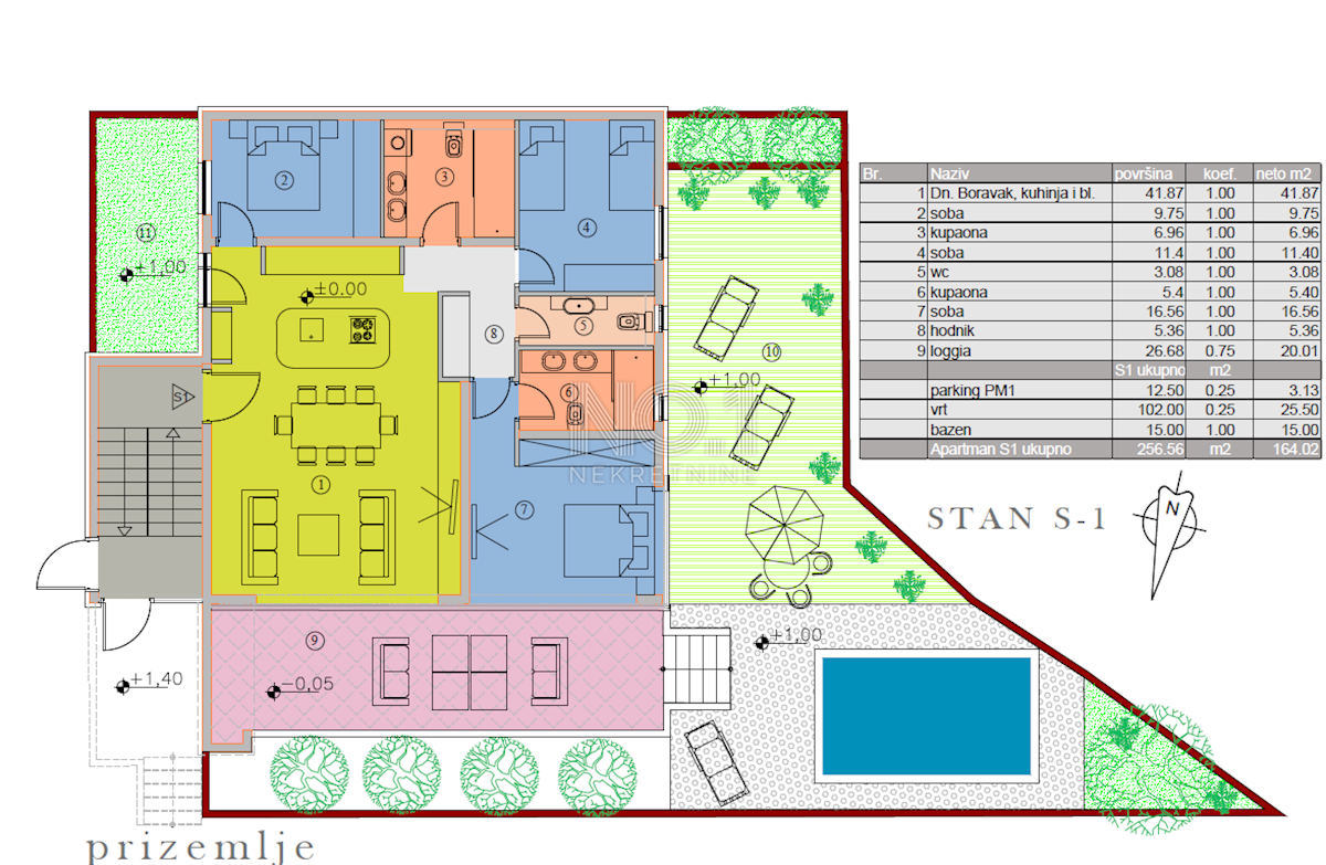 Appartamento Malinska, Malinska-Dubašnica, 152,57m2