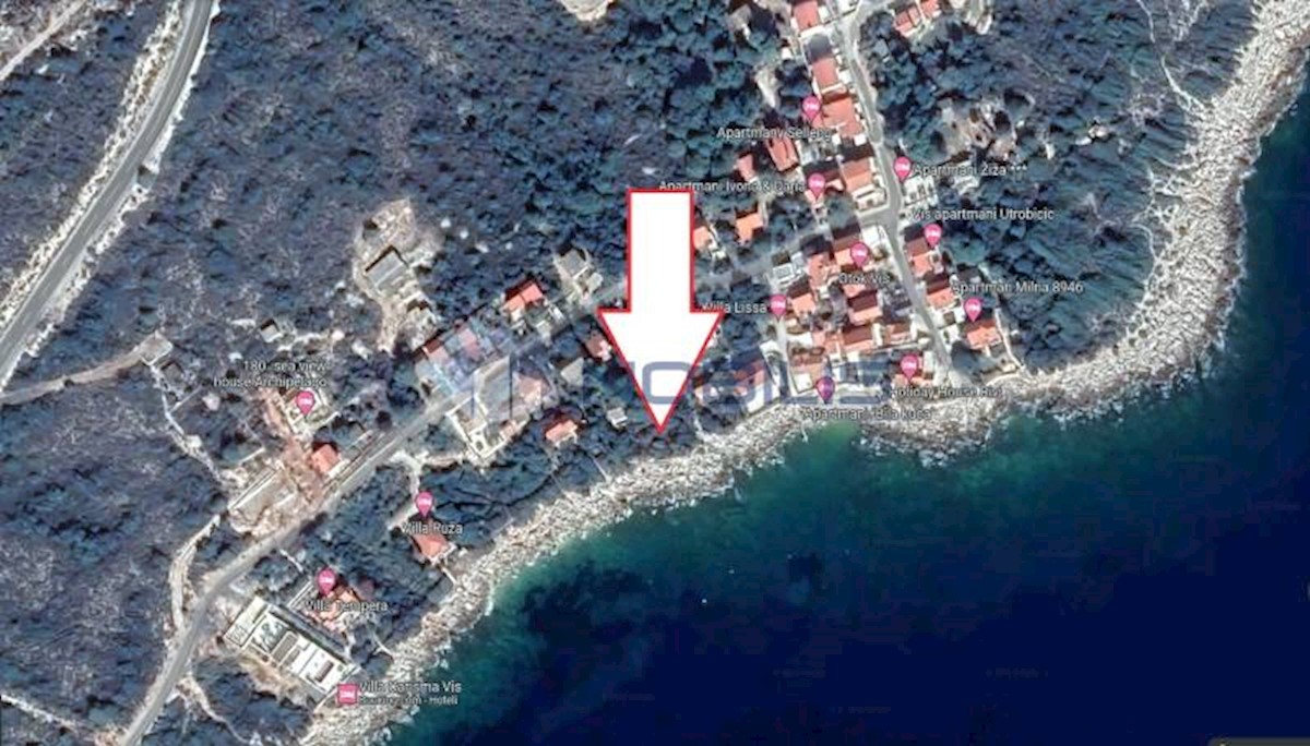 Terreno edificabile Milna, Vis, 1.086m2