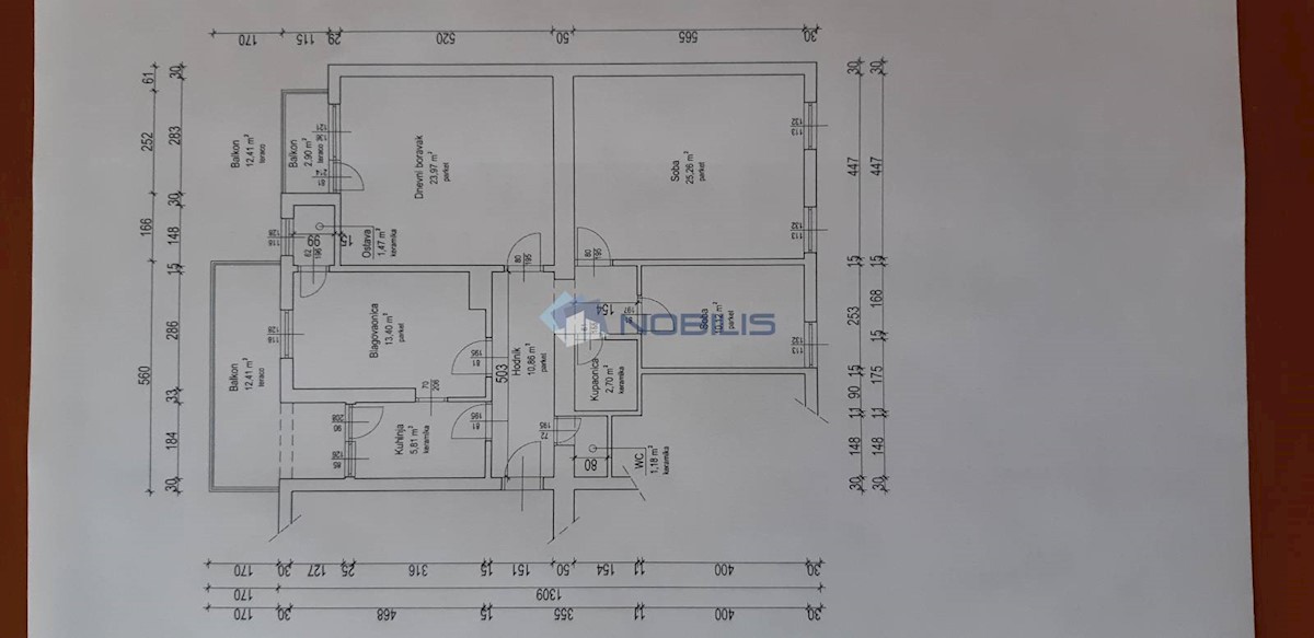 Appartamento Maksimir, 104m2