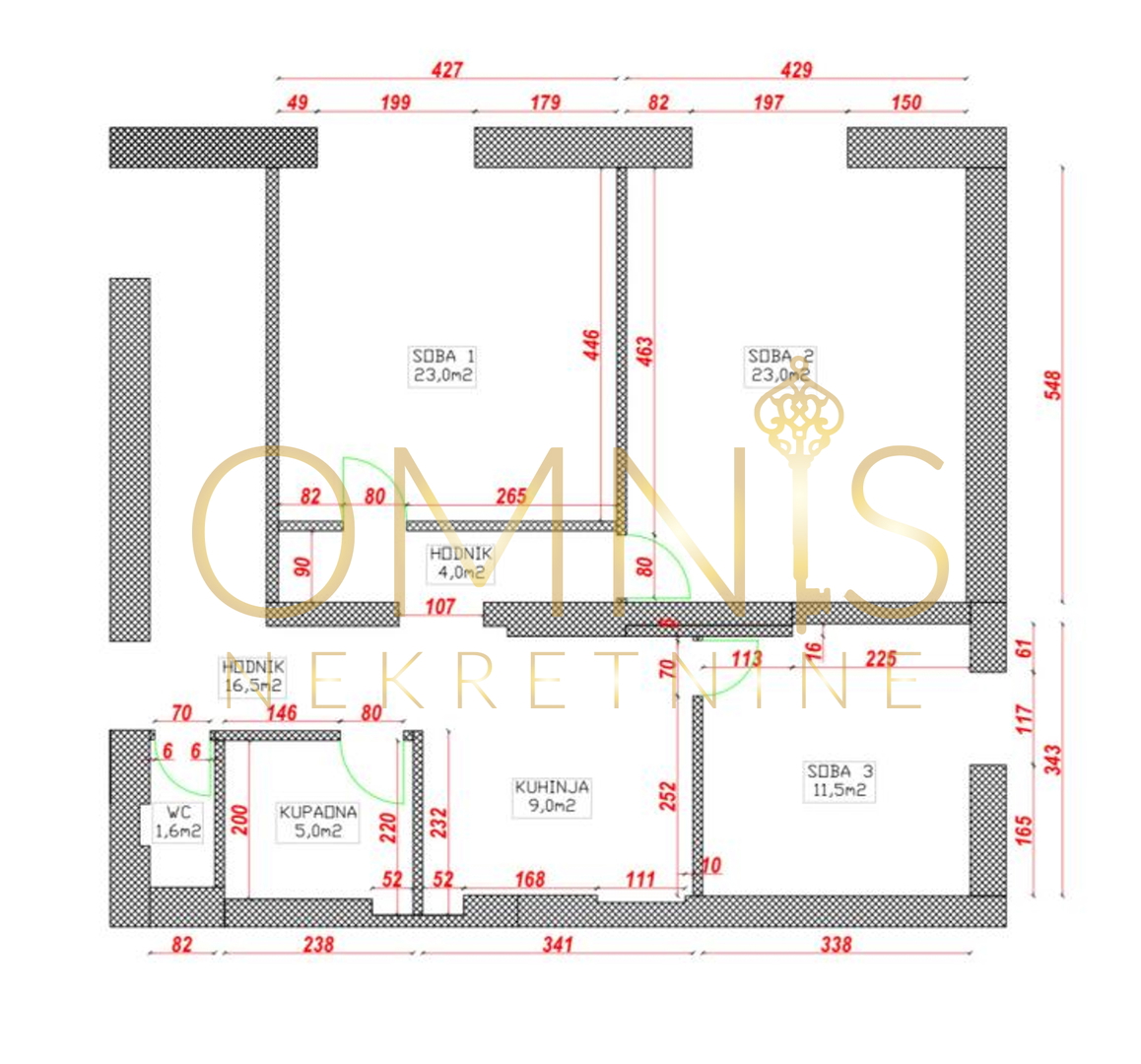TRILOCALE - VOJAK, 97 m² (VENDITA)