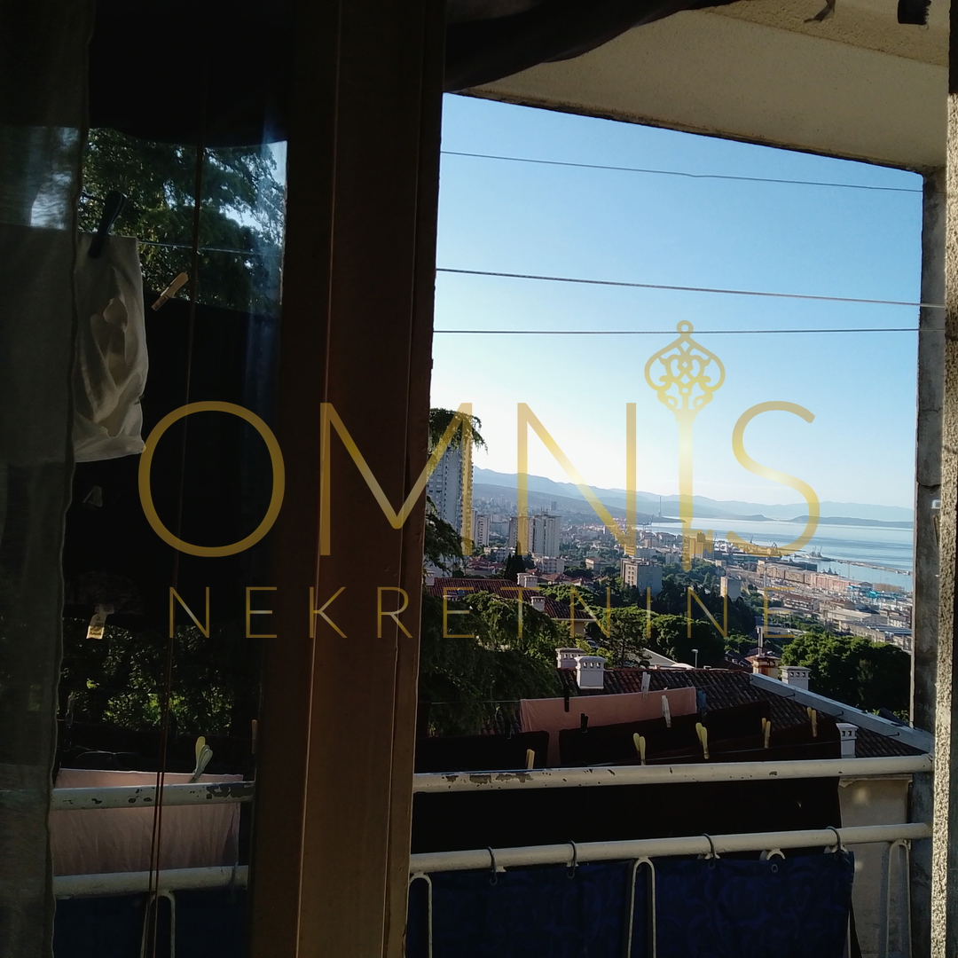 Rijeka, Turnić -1S+DB, balcone, vista mare!