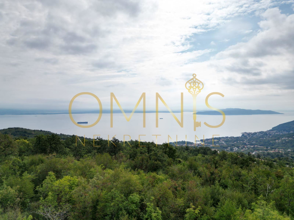 Veprinac – terreno edificabile con vista mare