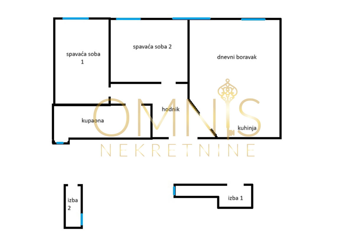 Rijeka - Centro, Appartamento bilocale con due ripostigli – ideale per investimento e appartamenti