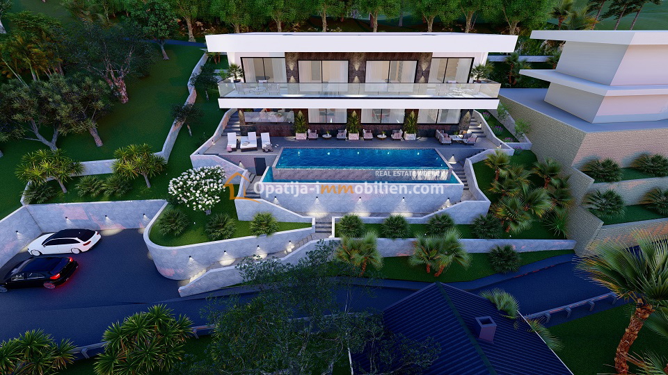 NUOVA VILLA CON PISCINA-OPATIJA RIVIERA-MOŠĆENIČKA DRAGA