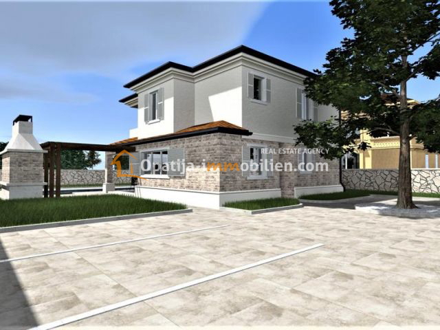 VRBNIK-NUOVA VILLA CON PISCINA 137 M2 CON VISTA MARE
