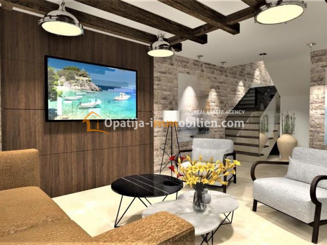 VRBNIK-NUOVA VILLA CON PISCINA 137 M2 CON VISTA MARE