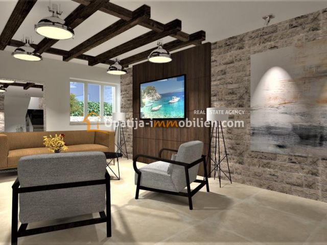 VRBNIK-NUOVA VILLA CON PISCINA 137 M2 CON VISTA MARE