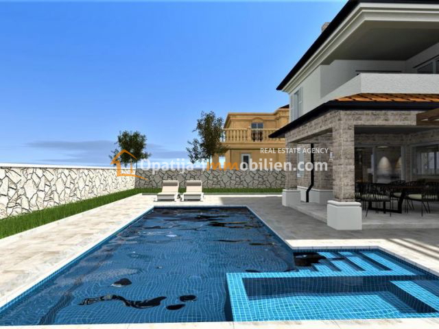 VRBNIK-NUOVA VILLA CON PISCINA 137 M2 CON VISTA MARE