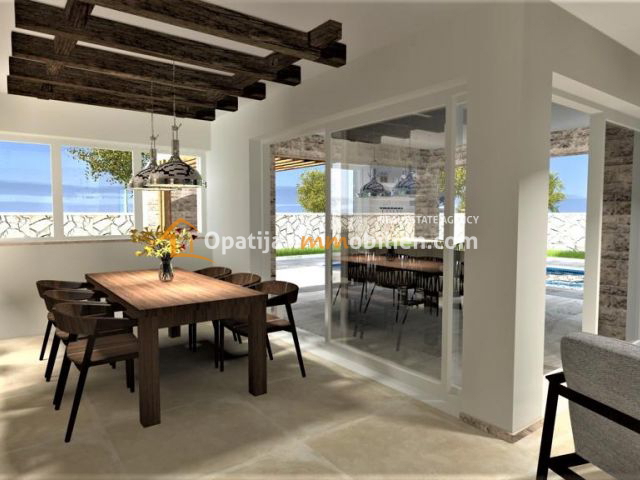VRBNIK-NUOVA VILLA CON PISCINA 137 M2 CON VISTA MARE