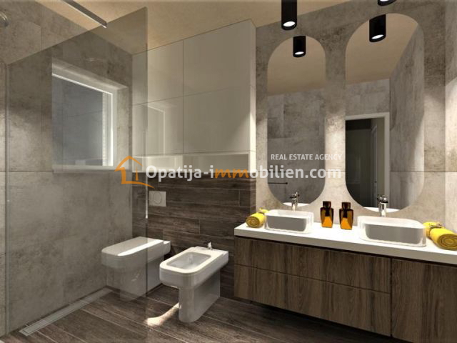 VRBNIK-NUOVA VILLA CON PISCINA 137 M2 CON VISTA MARE