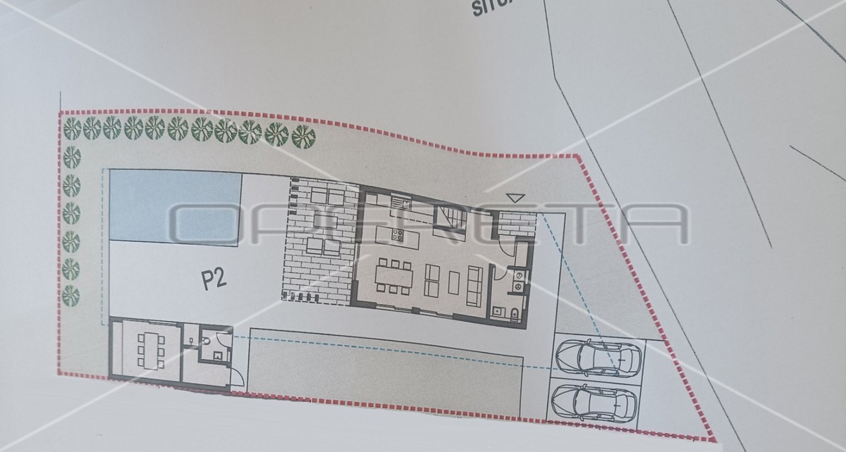Istria, Marčana – Terreno edificabile con permesso di costruzione definitivo di 500 m2
