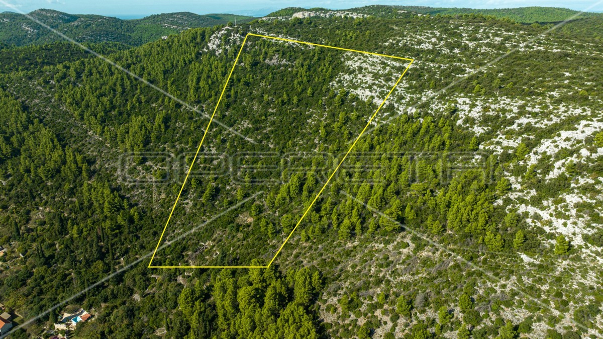 Terreno di 51.000 m2 con vista mare, Čara, Korčula