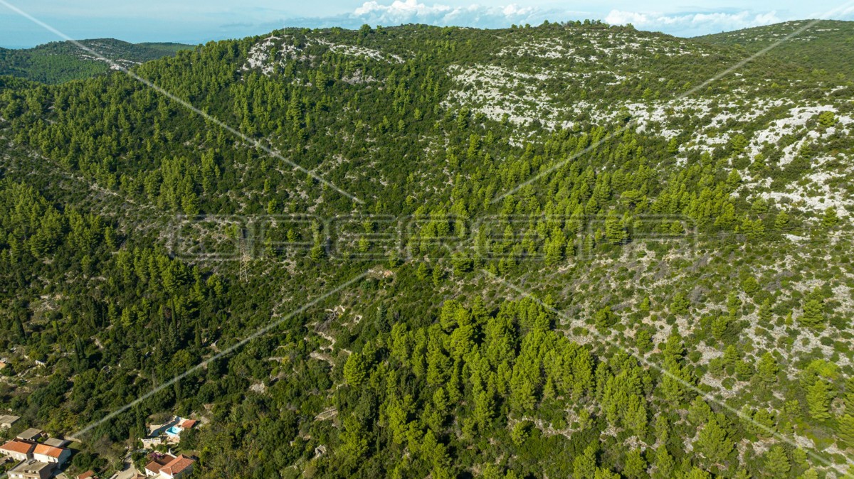 Terreno di 51.000 m2 con vista mare, Čara, Korčula