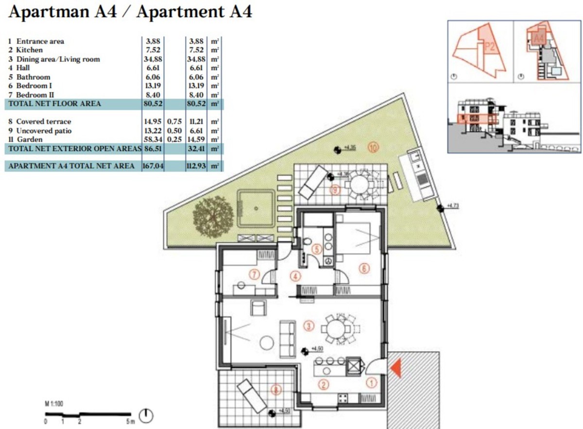 Vendita, Appartamento, Primošten, Šibenska bb, 3l, 121m2