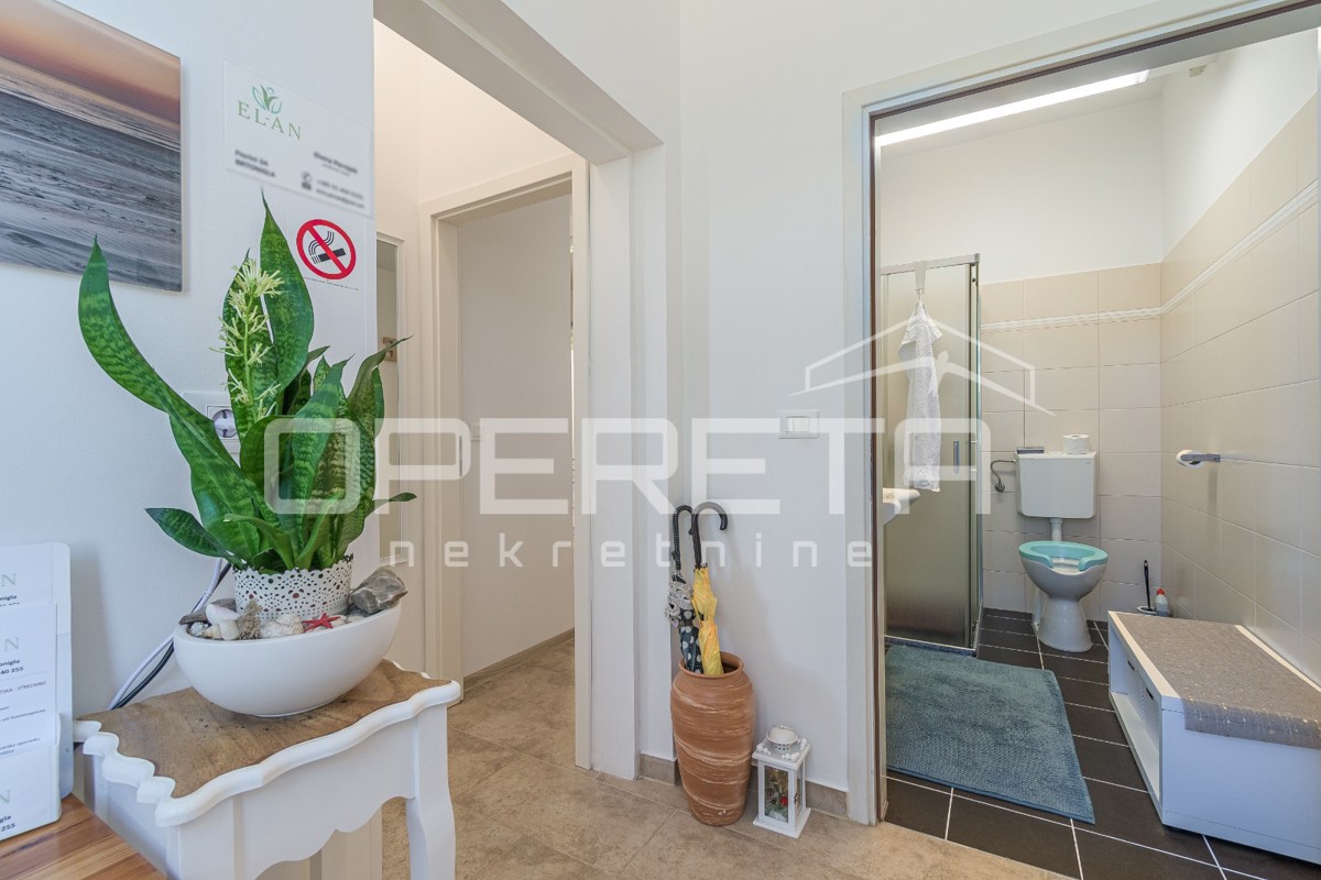 Istria, dintorni di Karigador – due appartamenti e locale commerciale con piscina e giardino