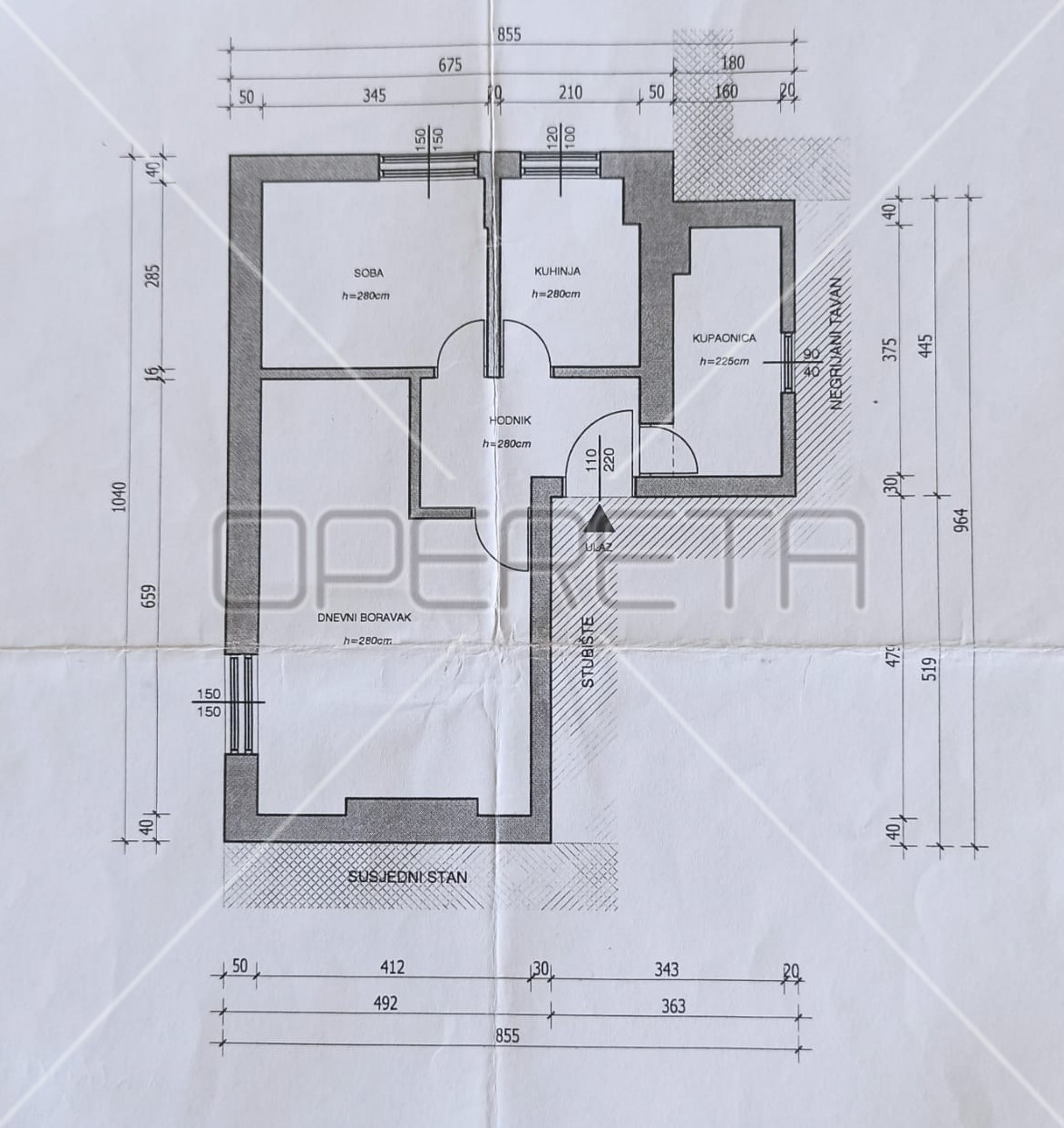 Vendita, Appartamento, Centar, Vlaška, 2l, 49m2