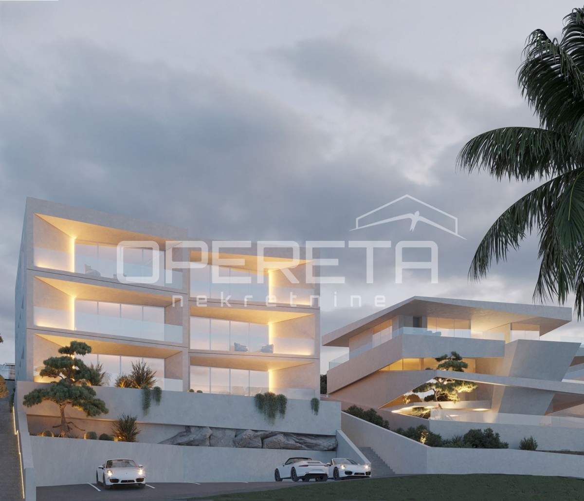 Istria, appartamento di lusso di 120 m2 in nuova costruzione con vista panoramica sul mare