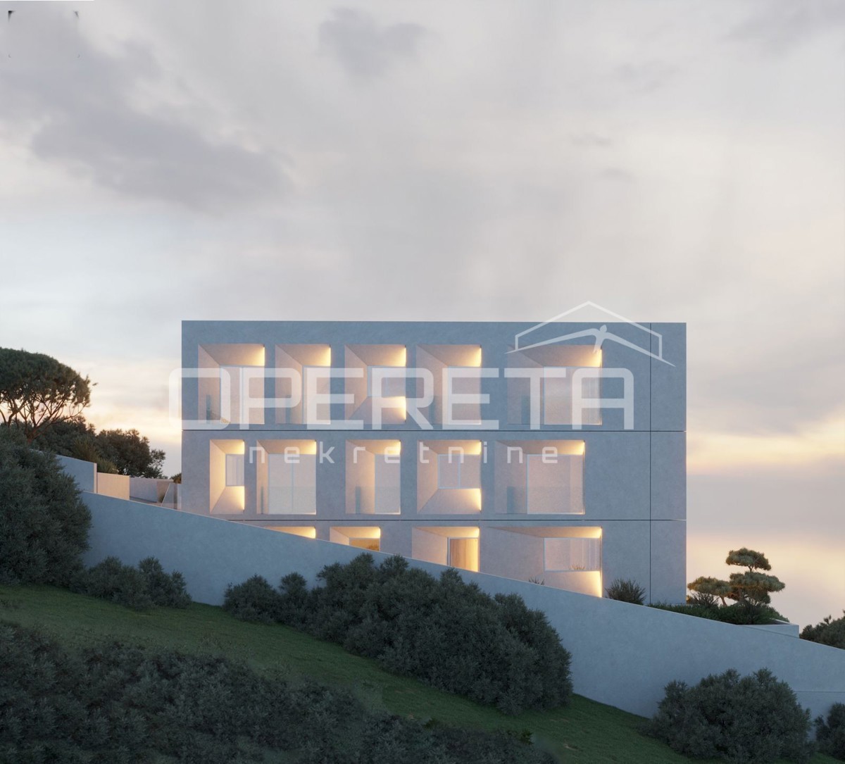 Istria, appartamento di lusso di 120 m2 in nuova costruzione con vista panoramica sul mare