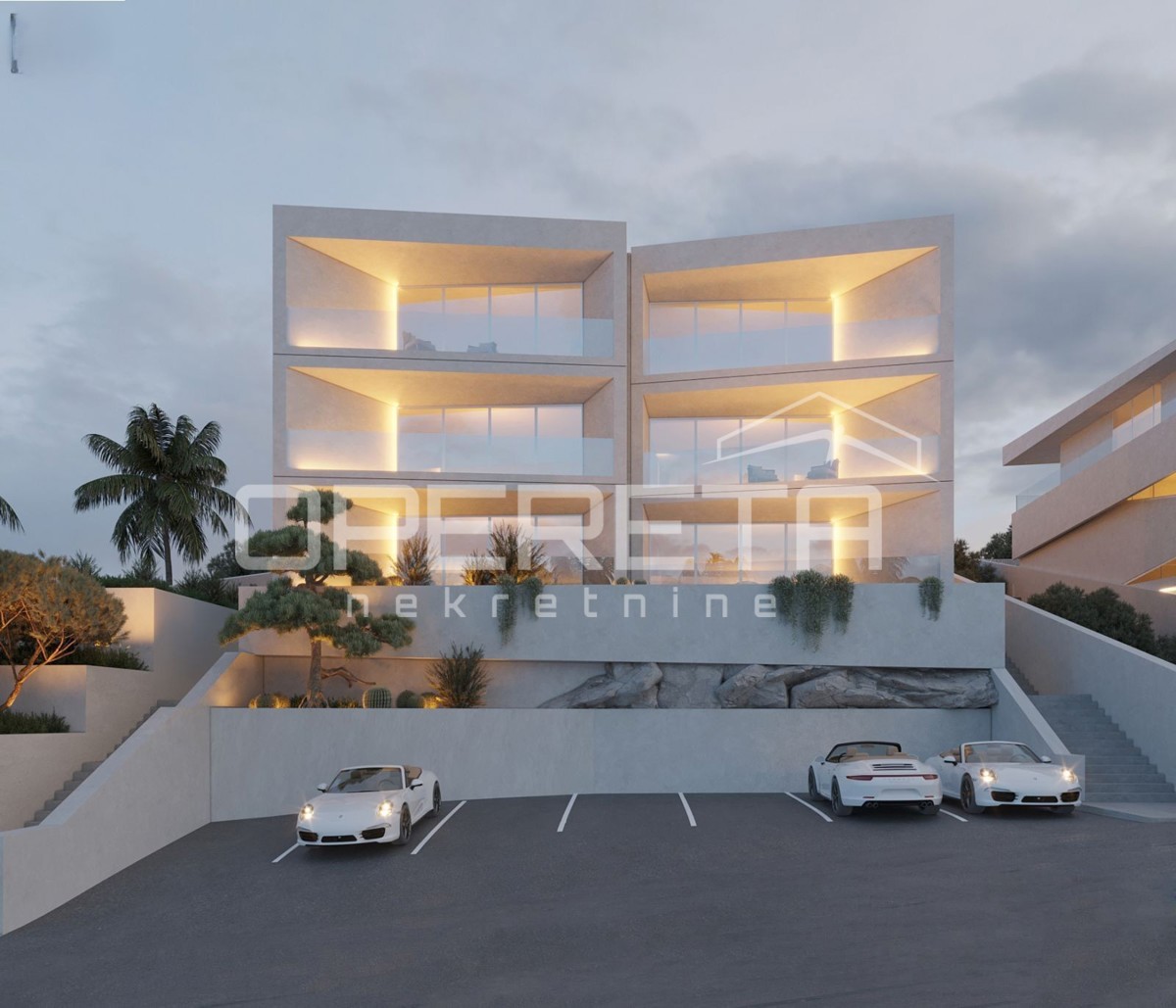 Istria, appartamento di lusso di 120 m2 in nuova costruzione con vista panoramica sul mare