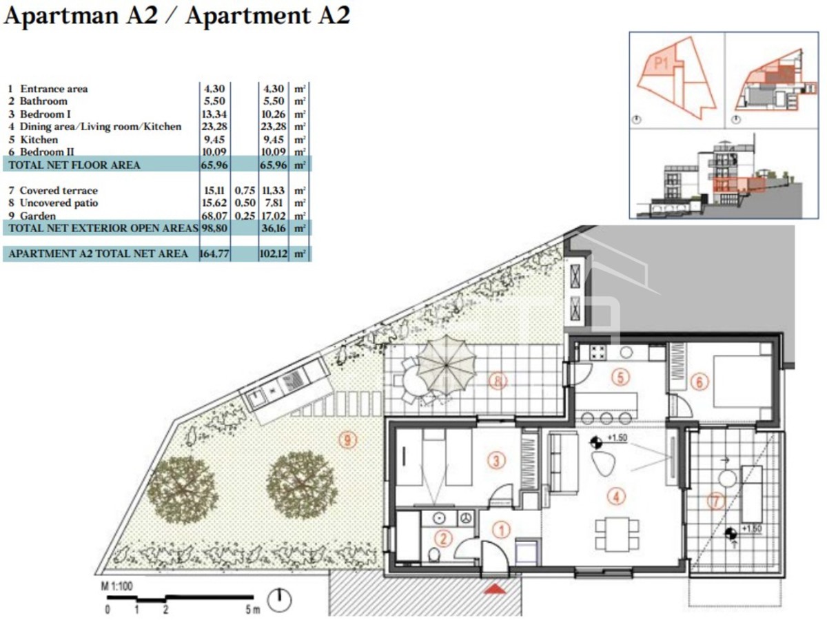 Vendita, Appartamento, Primošten, Šibenska bb, 3l, 111m2