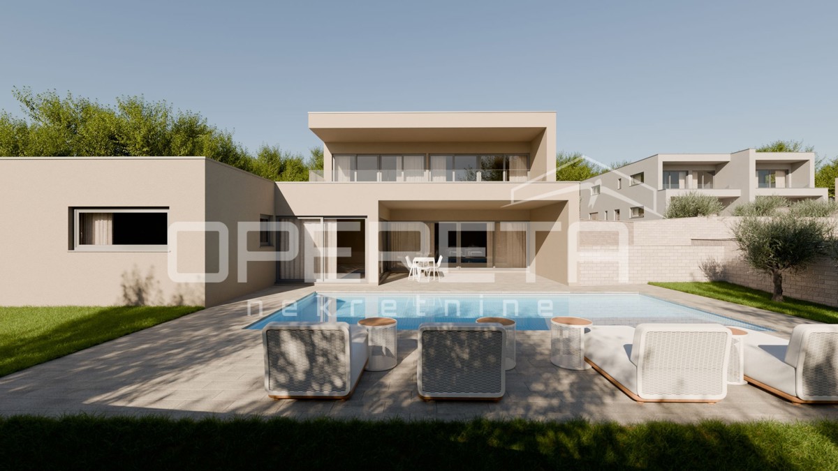 ISOLA DI KRK – Nuova costruzione di lusso con vista panoramica sul mare